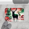 Festive Reindeer Bath Mat - Christmas Holiday Decor - DipaliZ