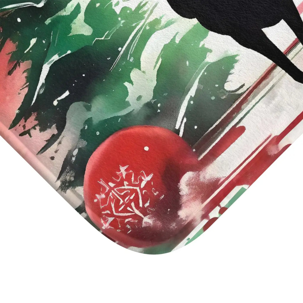 Festive Reindeer Bath Mat - Christmas Holiday Decor - DipaliZ