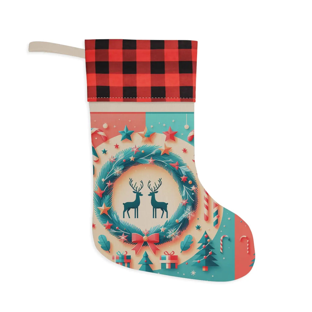 Enchanting Reindeer Christmas Stocking - Festive Holiday Decor - DipaliZ