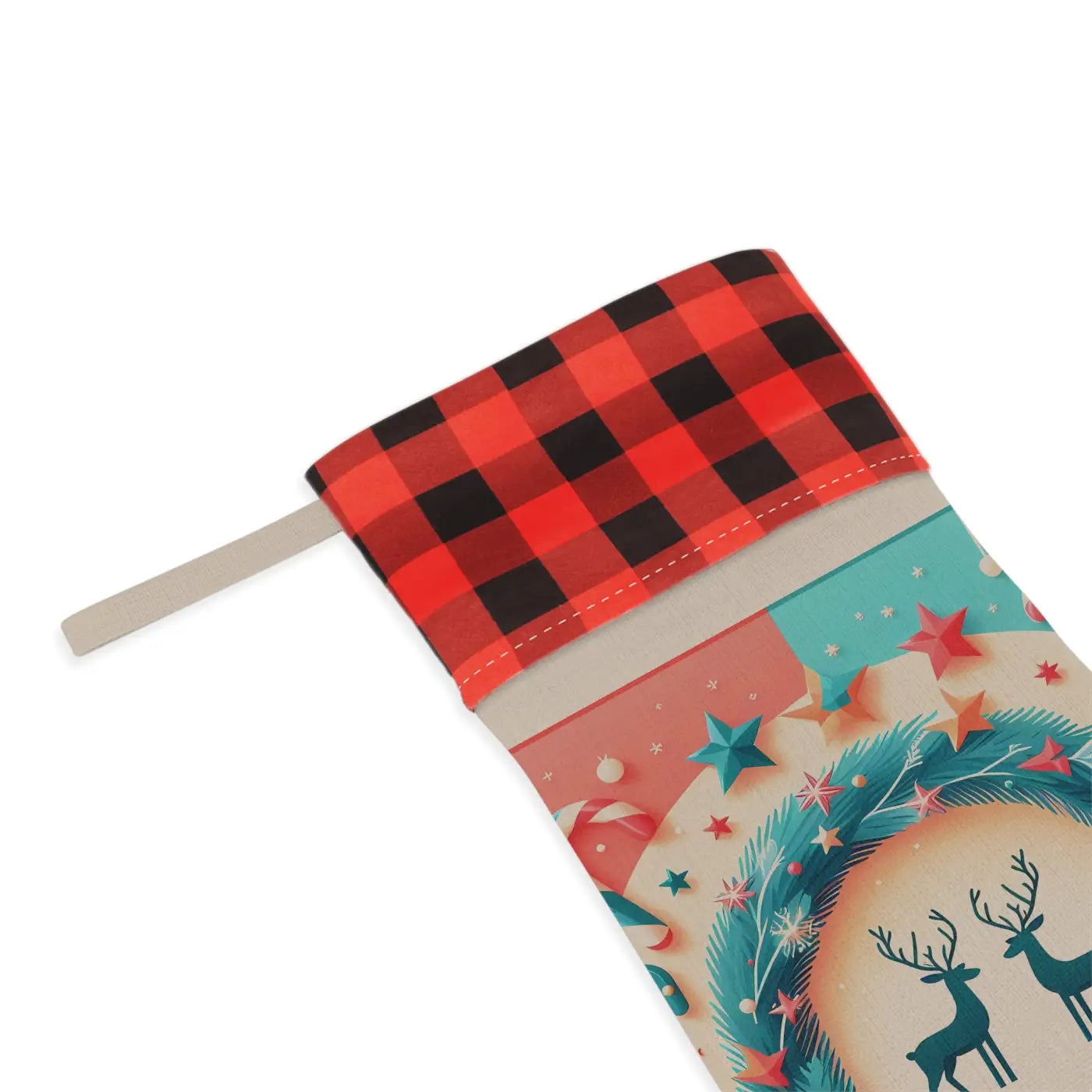 Enchanting Reindeer Christmas Stocking - Festive Holiday Decor - DipaliZ