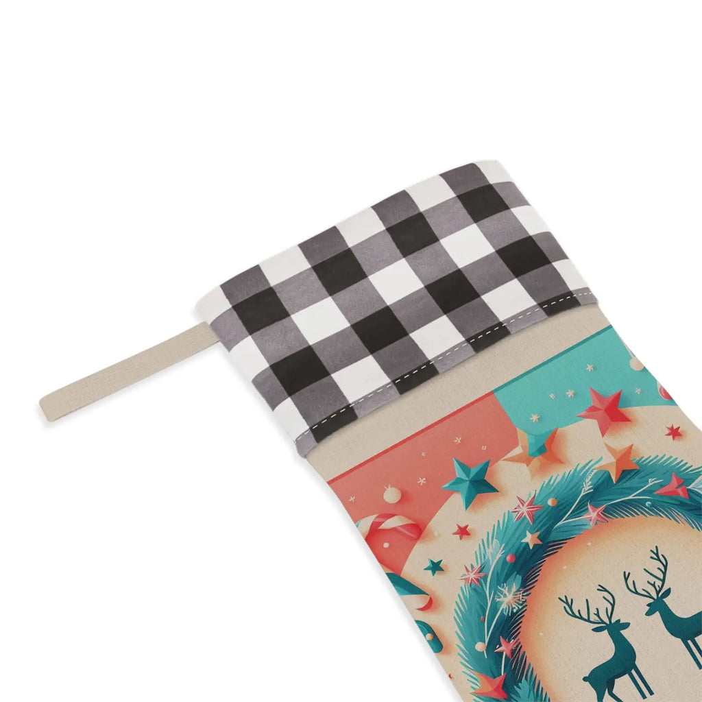 Enchanting Reindeer Christmas Stocking - Festive Holiday Decor - DipaliZ