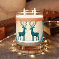 Reindeer Couple Christmas Scented Candle - Festive Winter - DipaliZ