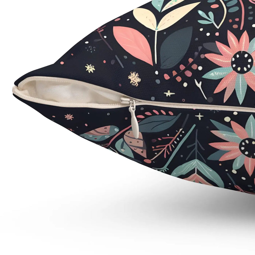 Polyester Square Pillows - Double-Sided Print Decor - DipaliZ