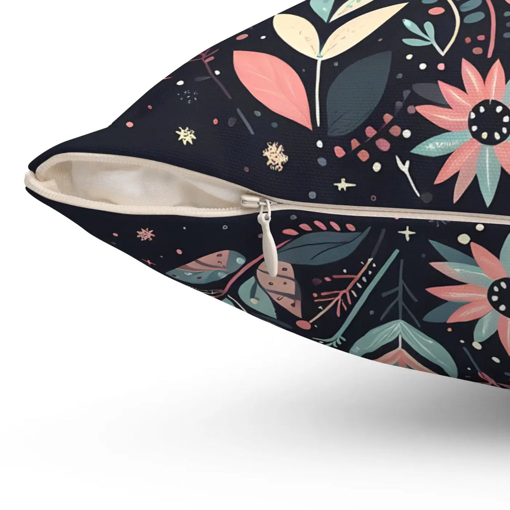 Polyester Square Pillows - Double-Sided Print Decor - DipaliZ