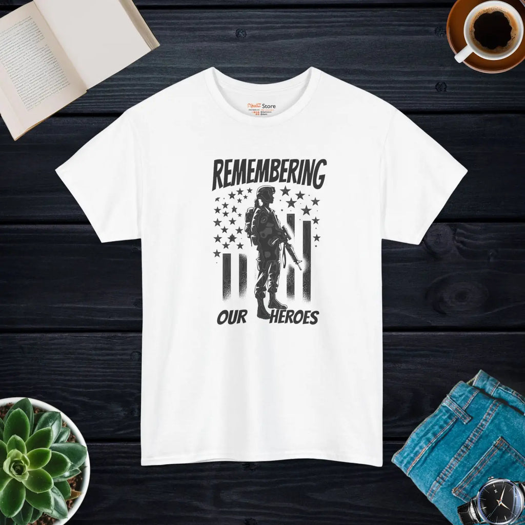 Honor American Heroes Durable Heavy Cotton Tee - DipaliZ