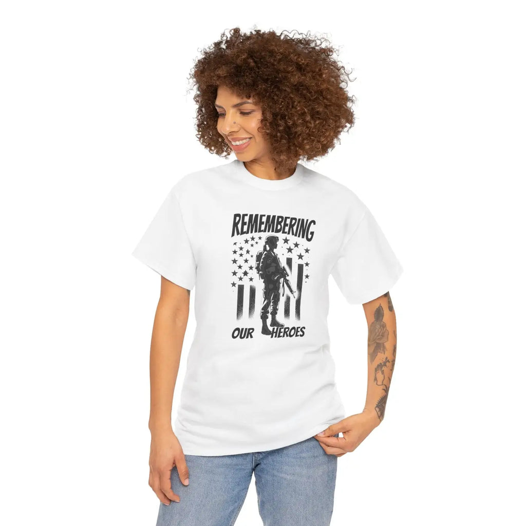 Honor American Heroes Durable Heavy Cotton Tee - DipaliZ