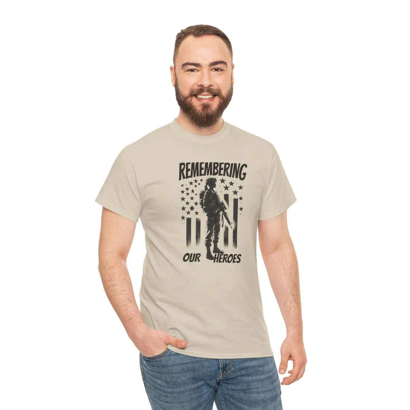 Honor American Heroes Durable Heavy Cotton Tee - DipaliZ