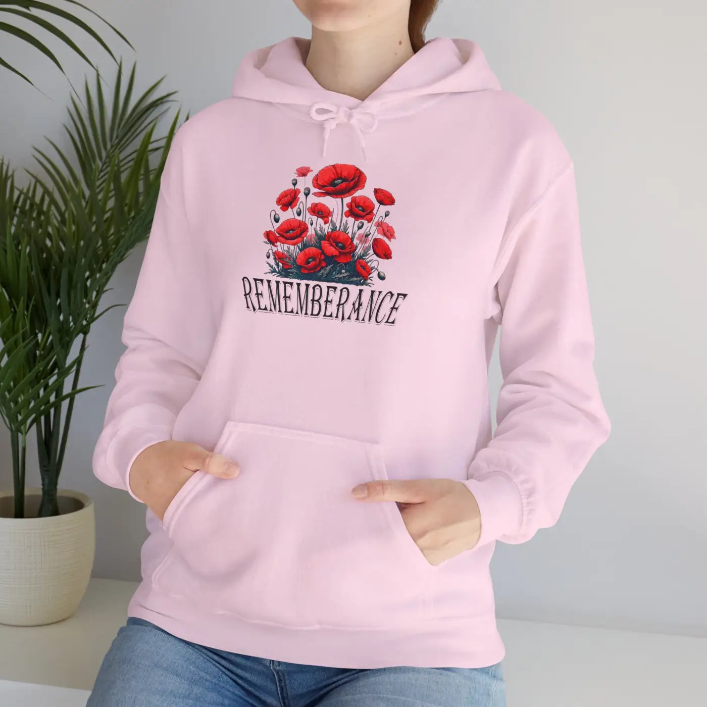 Remembrance Floral Hooded Sweatshirt - Cozy Comfort - DipaliZ