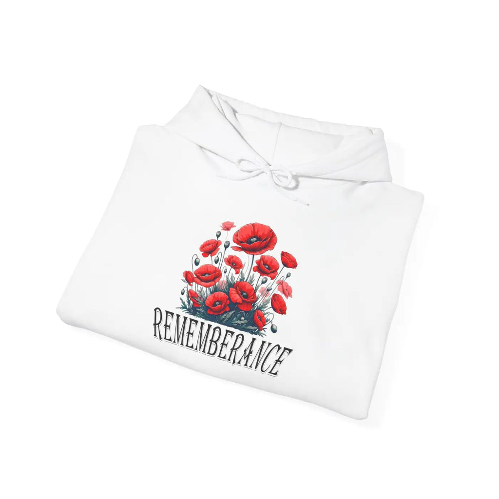 Remembrance Floral Hooded Sweatshirt - Cozy Comfort - DipaliZ