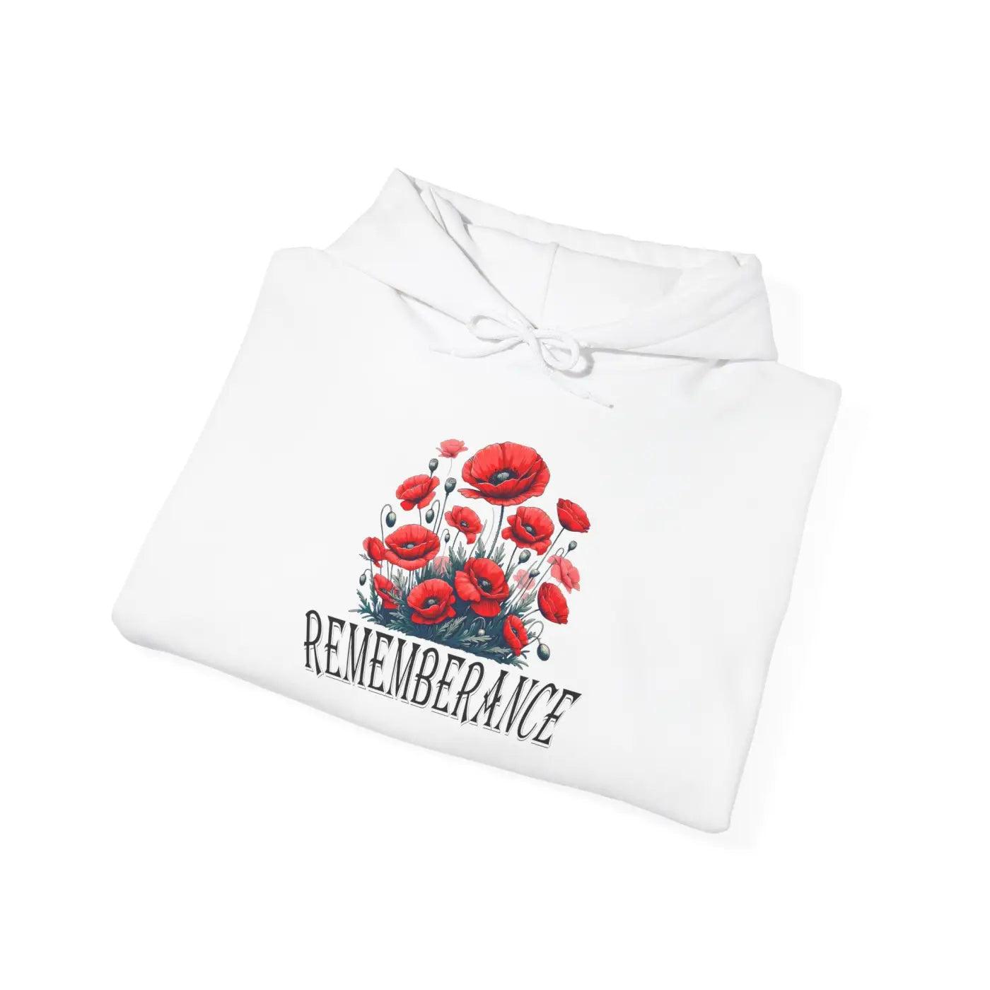 Remembrance Floral Hooded Sweatshirt - Cozy Comfort - DipaliZ