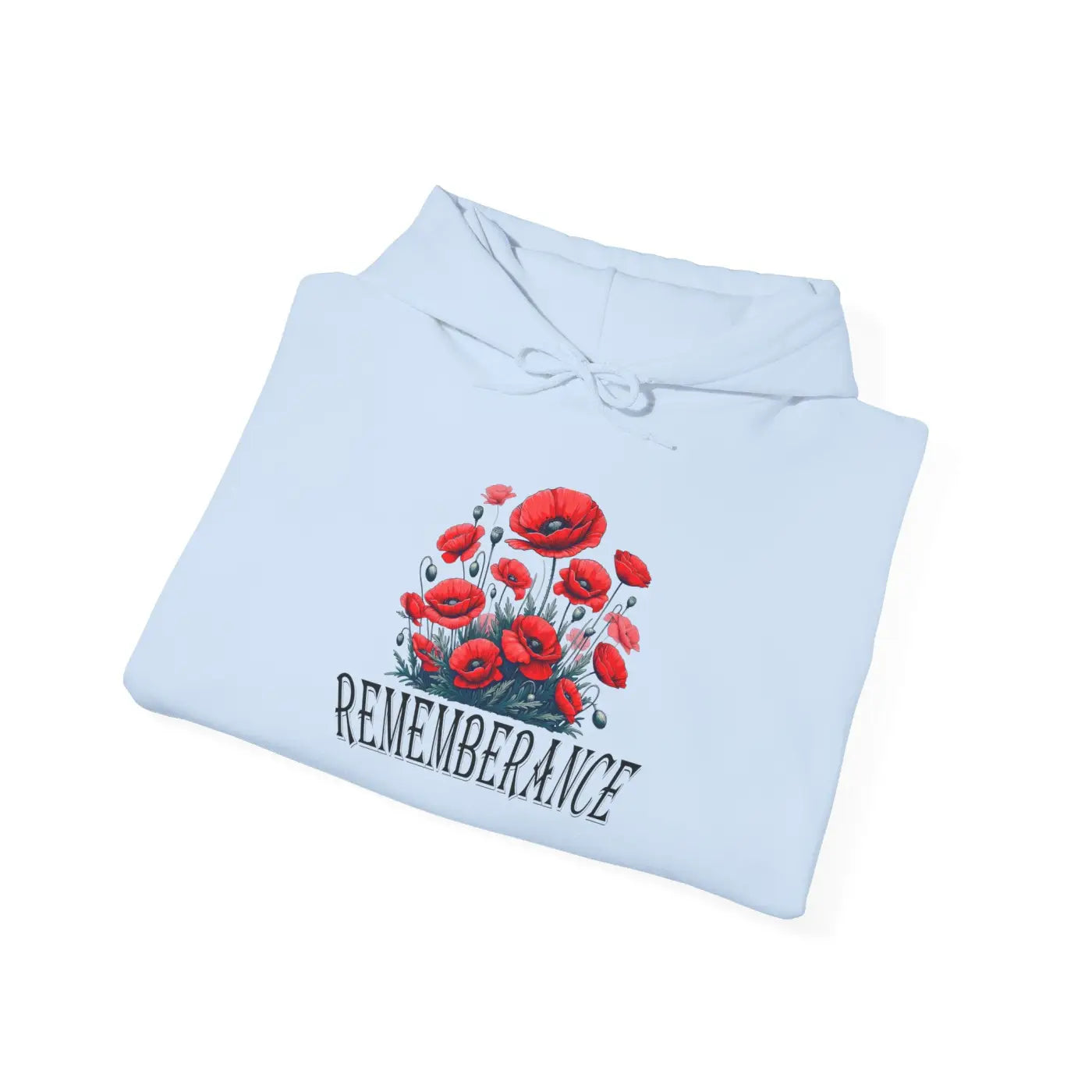 Remembrance Floral Hooded Sweatshirt - Cozy Comfort - DipaliZ