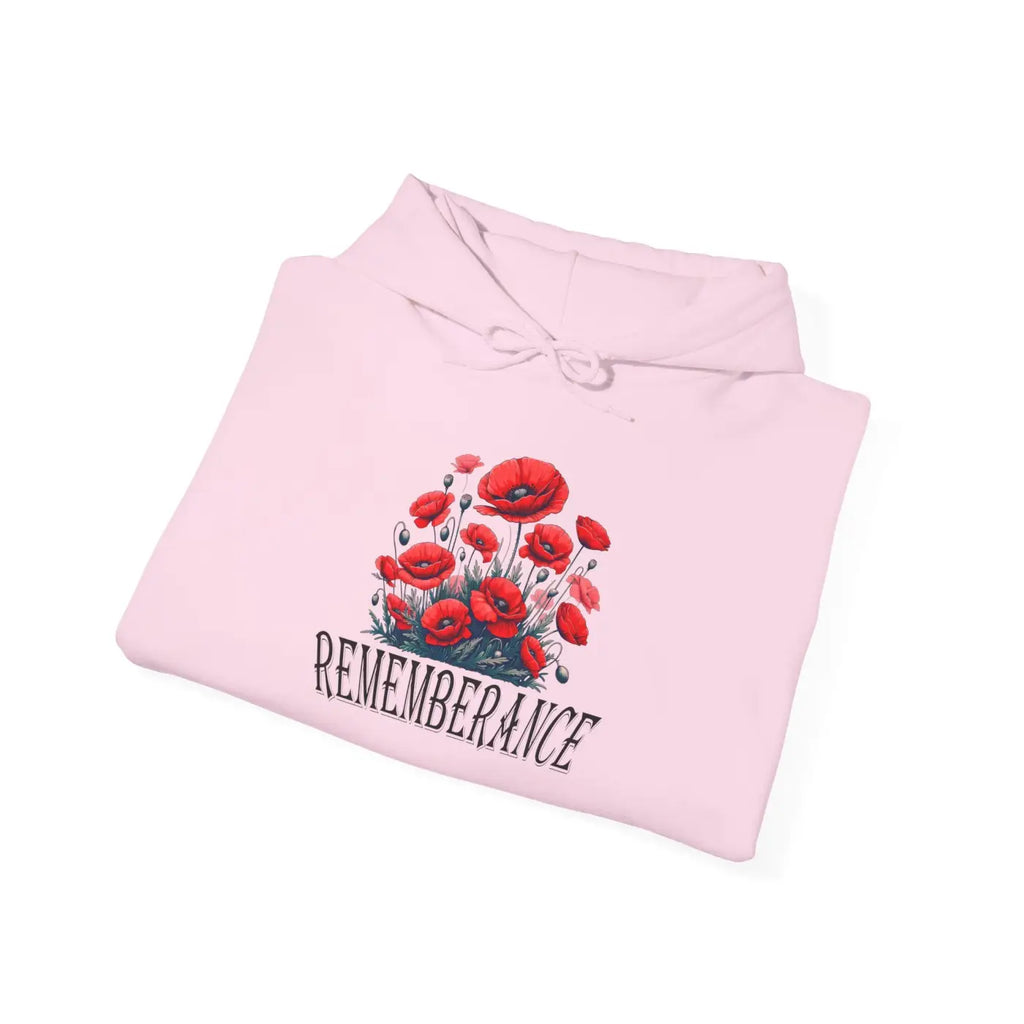 Remembrance Floral Hooded Sweatshirt - Cozy Comfort - DipaliZ