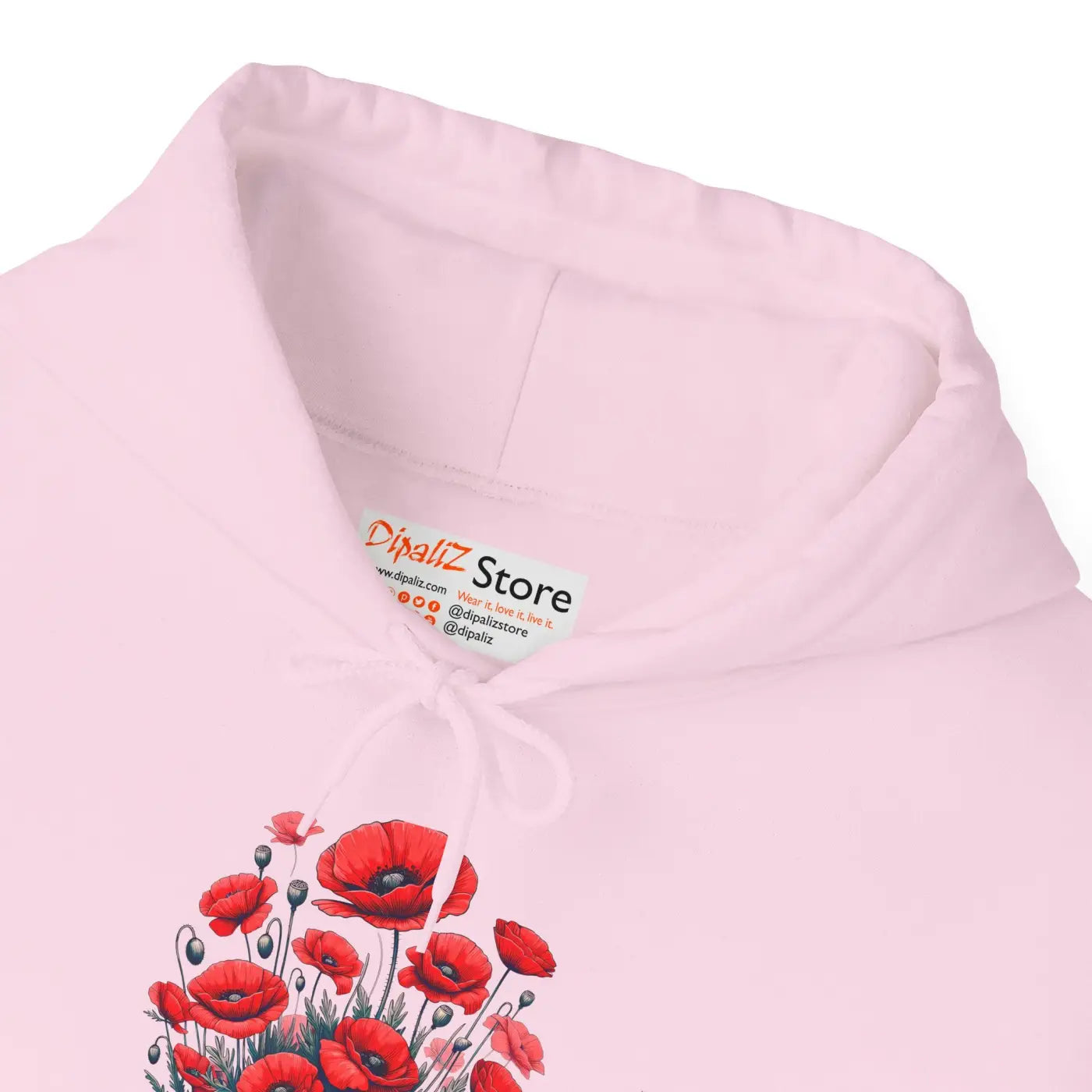 Remembrance Floral Hooded Sweatshirt - Cozy Comfort - DipaliZ