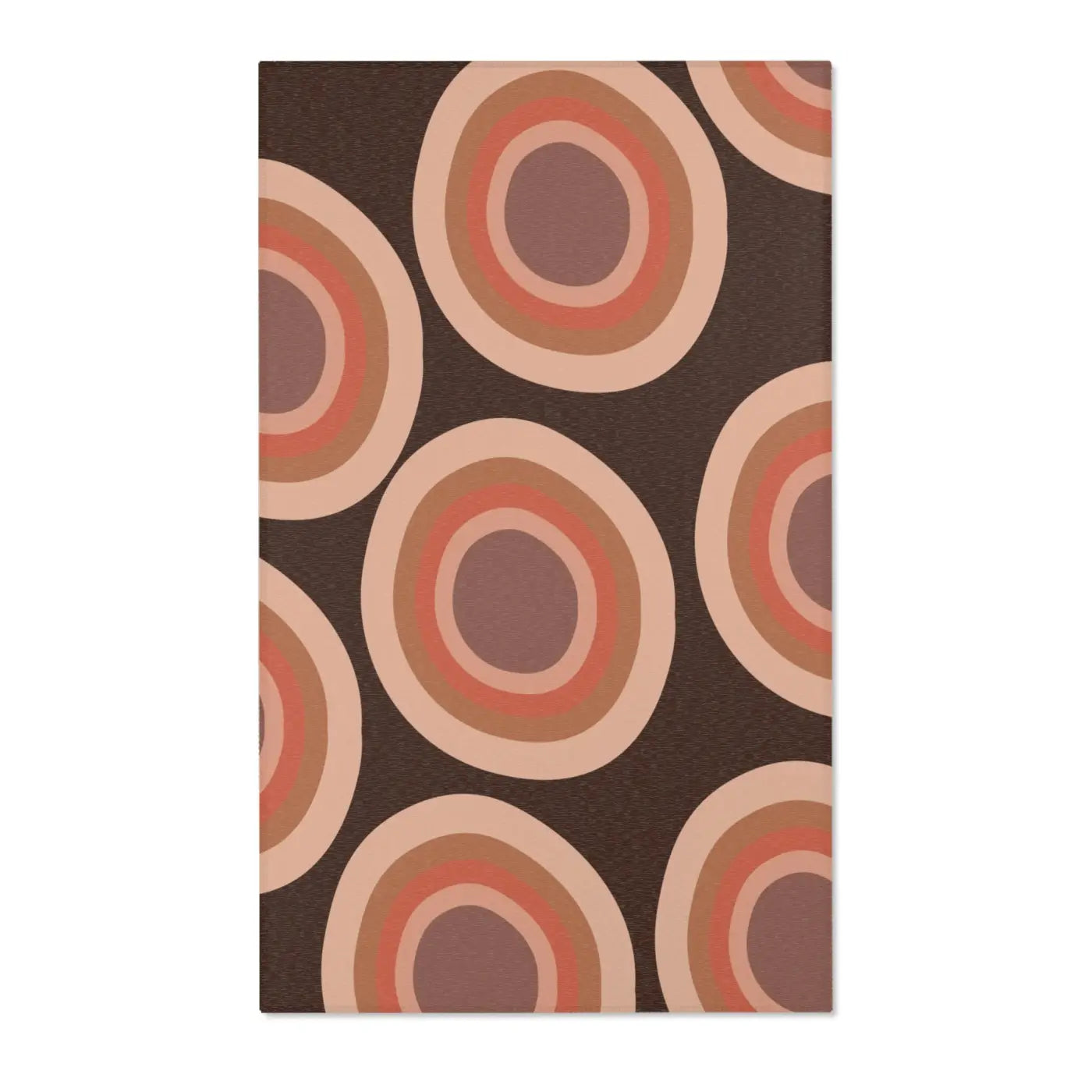 Boho Cozy Vibe Circular Rug - Retro Charm Design - DipaliZ