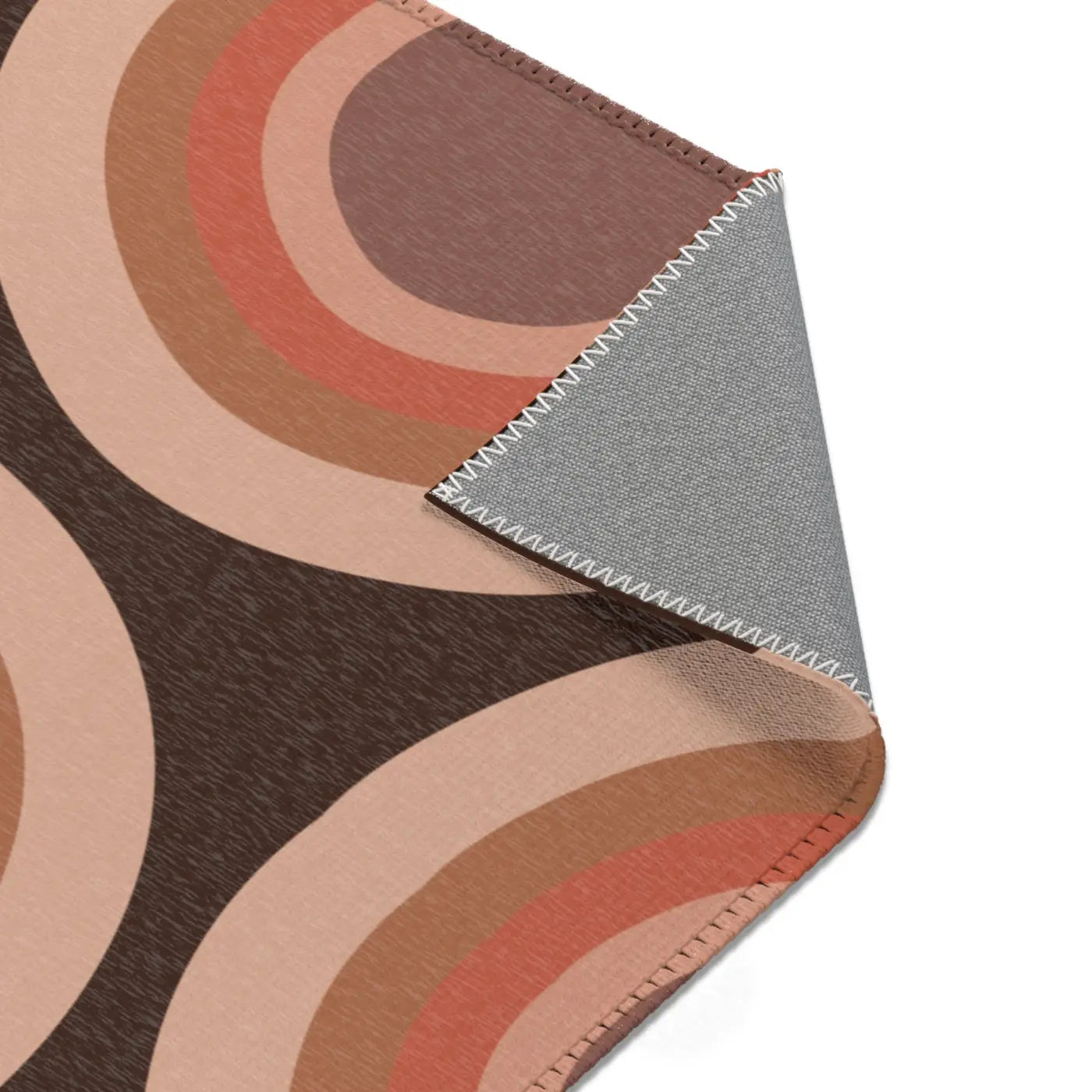 Boho Cozy Vibe Circular Rug - Retro Charm Design - DipaliZ
