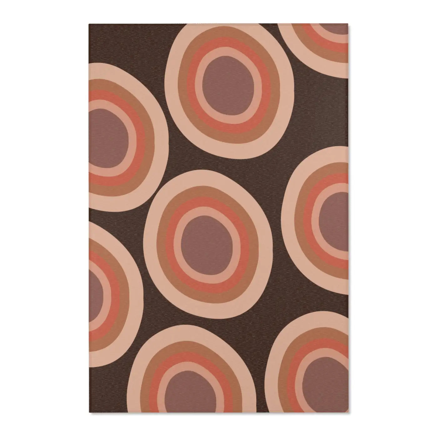 Boho Cozy Vibe Circular Rug - Retro Charm Design - DipaliZ