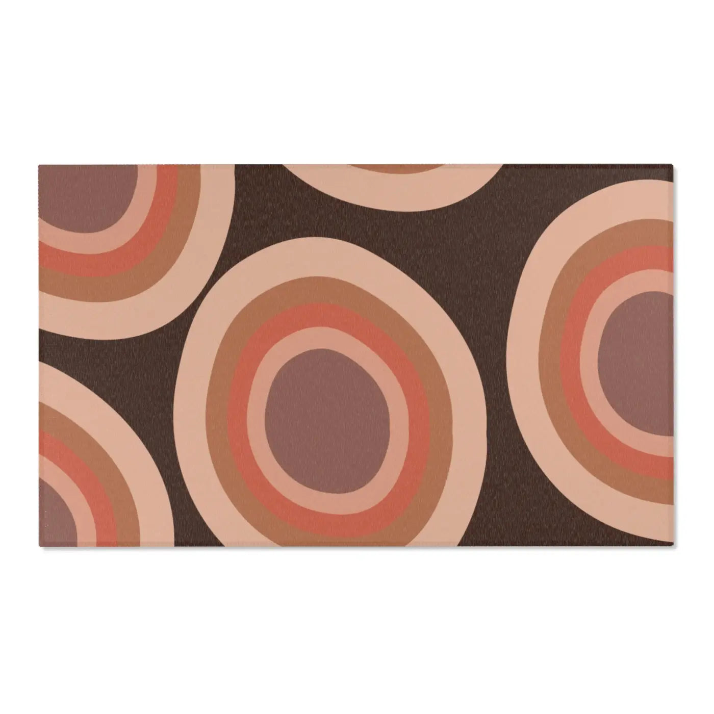 Boho Cozy Vibe Circular Rug - Retro Charm Design - DipaliZ