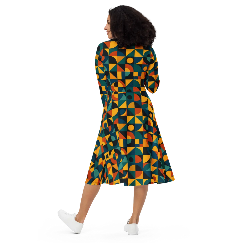 Sleeve Midi Dress - Ultra Soft Comfort - DipaliZ