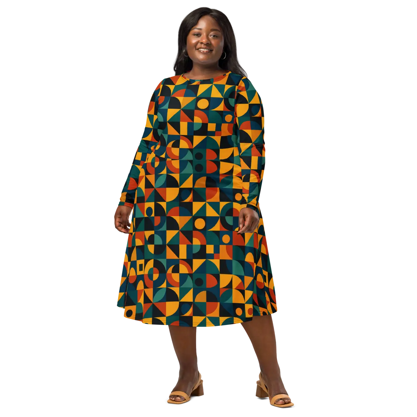 Sleeve Midi Dress - Ultra Soft Comfort - DipaliZ