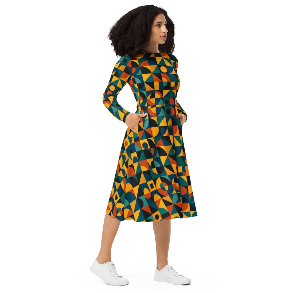 Sleeve Midi Dress - Ultra Soft Comfort - DipaliZ