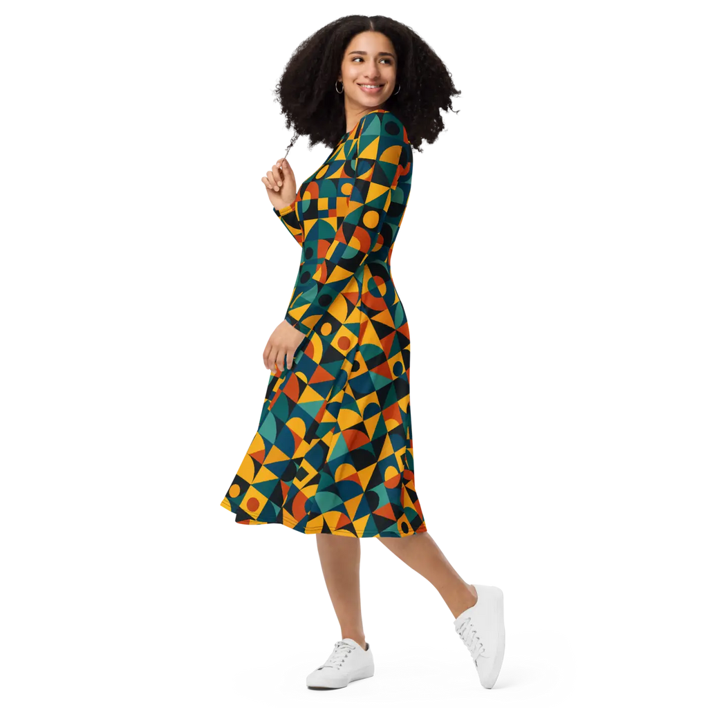 Sleeve Midi Dress - Ultra Soft Comfort - DipaliZ