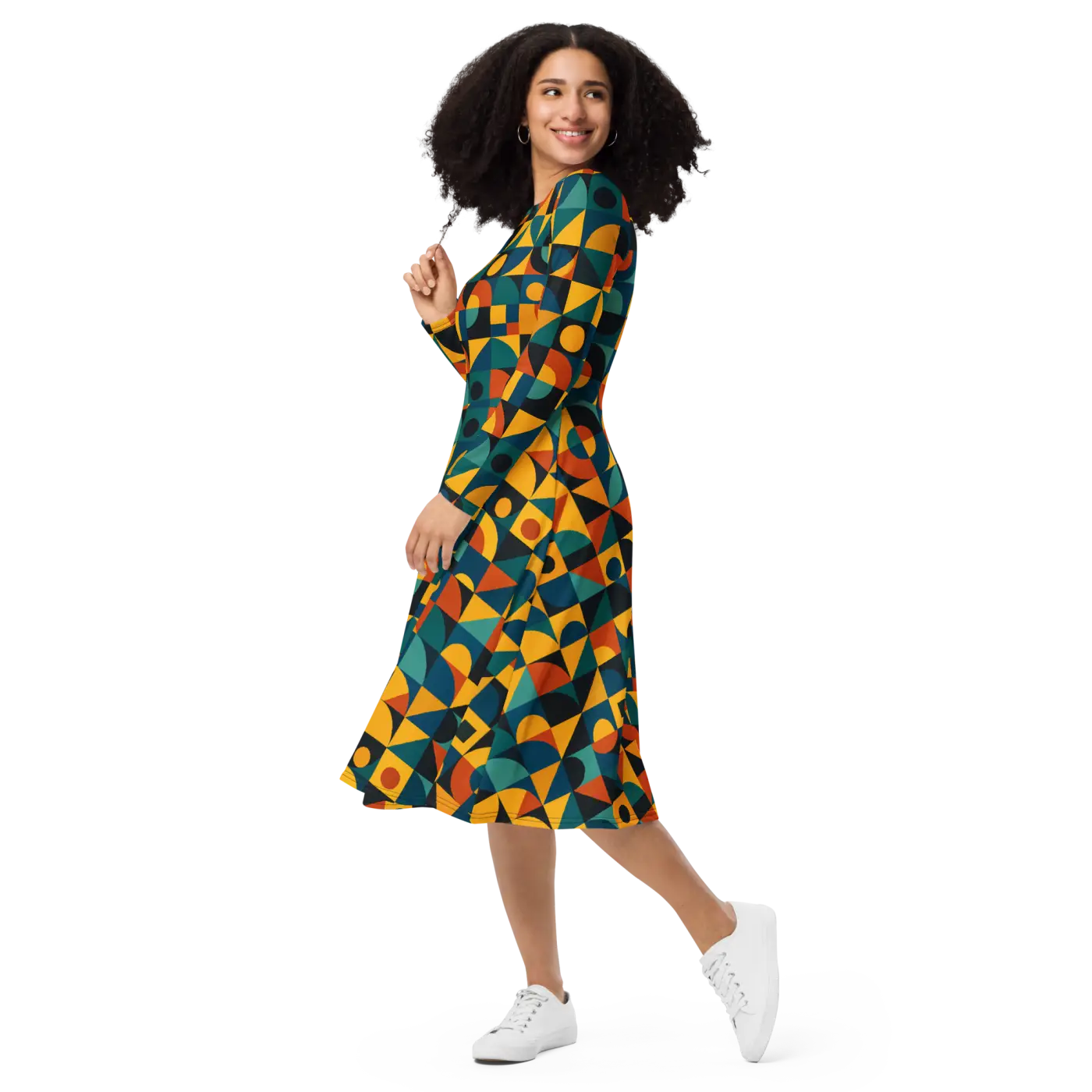Sleeve Midi Dress - Ultra Soft Comfort - DipaliZ