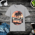 Retro Roadtrip Vibes Unisex Tee - Vintage Van Design - DipaliZ