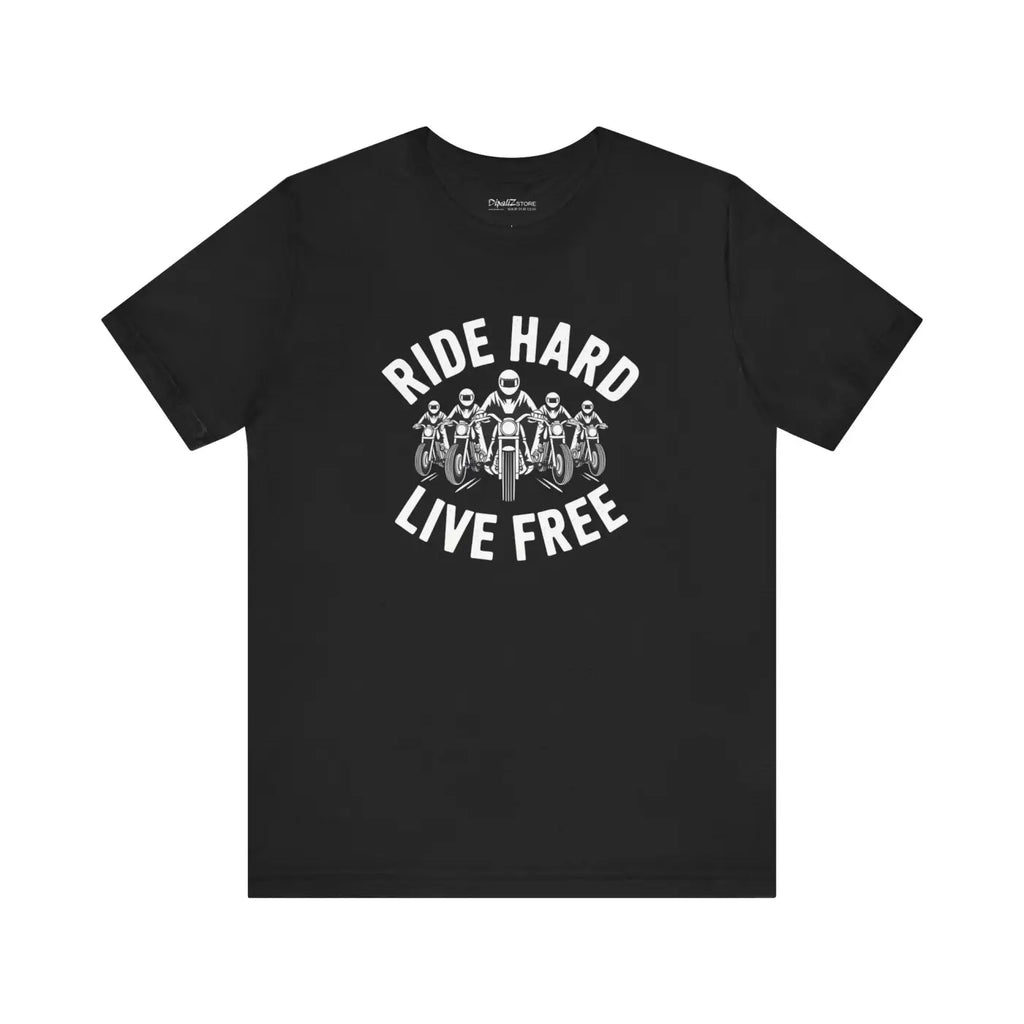 Ride Hard Live Free Motorcycle Unisex Jersey Tee - DipaliZ