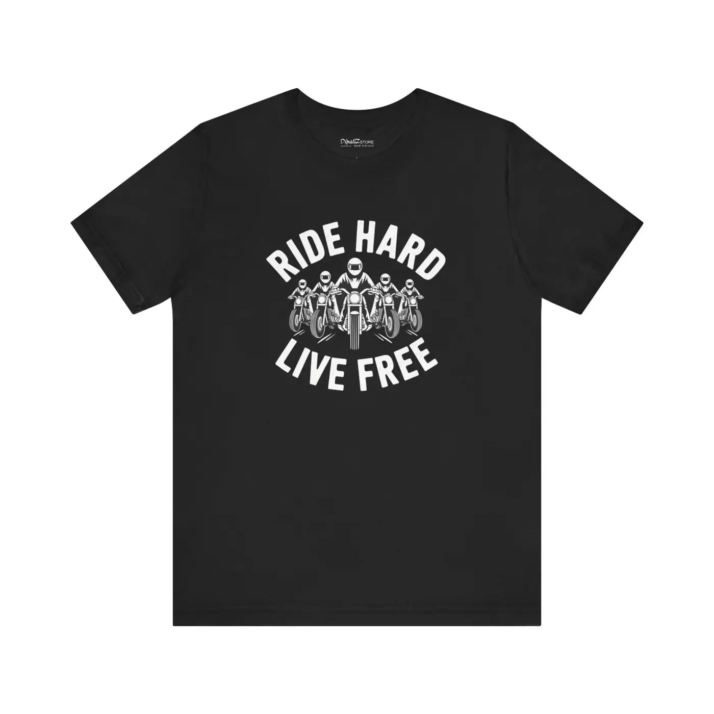Ride Hard Live Free Motorcycle Unisex Jersey Tee - DipaliZ