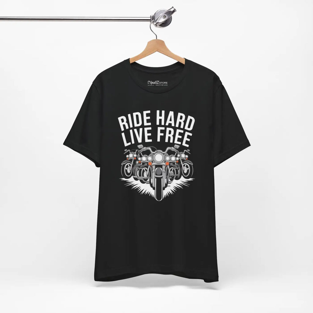 Unisex Jersey Short Sleeve Tee - Ride Hard Live Free - DipaliZ