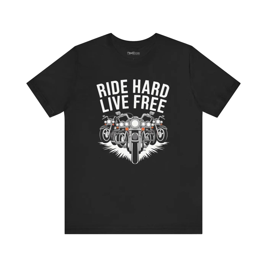 Unisex Jersey Short Sleeve Tee - Ride Hard Live Free - DipaliZ