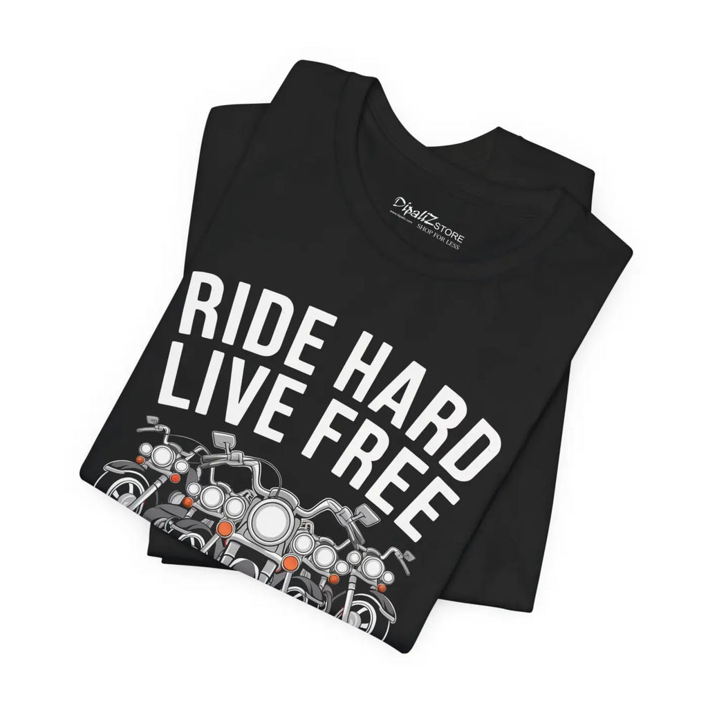 Unisex Jersey Short Sleeve Tee - Ride Hard Live Free - DipaliZ