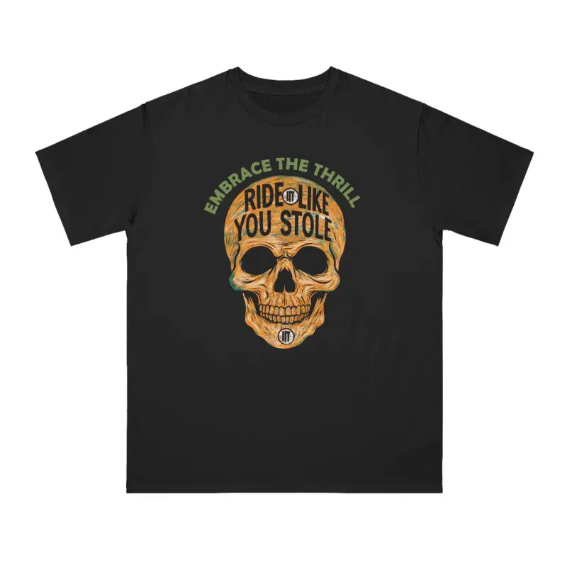 Unique Skull Design Tee - Edgy Sophistication Cotton - DipaliZ