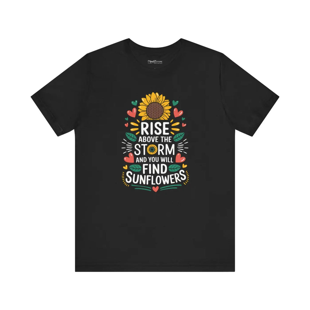 Unisex Jersey Short Sleeve Tee - Sunflower Storm Design - DipaliZ