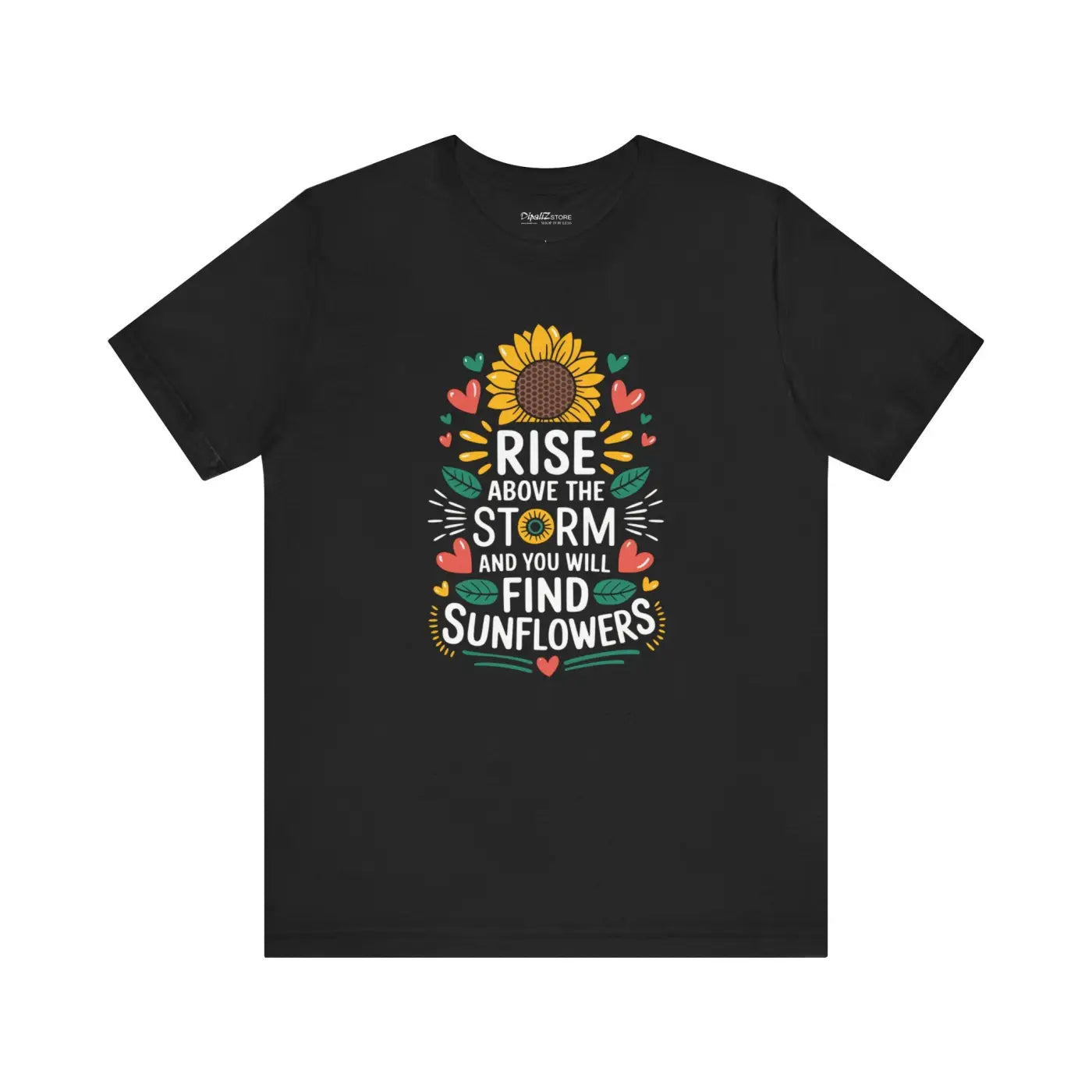 Unisex Jersey Short Sleeve Tee - Sunflower Storm Design - DipaliZ