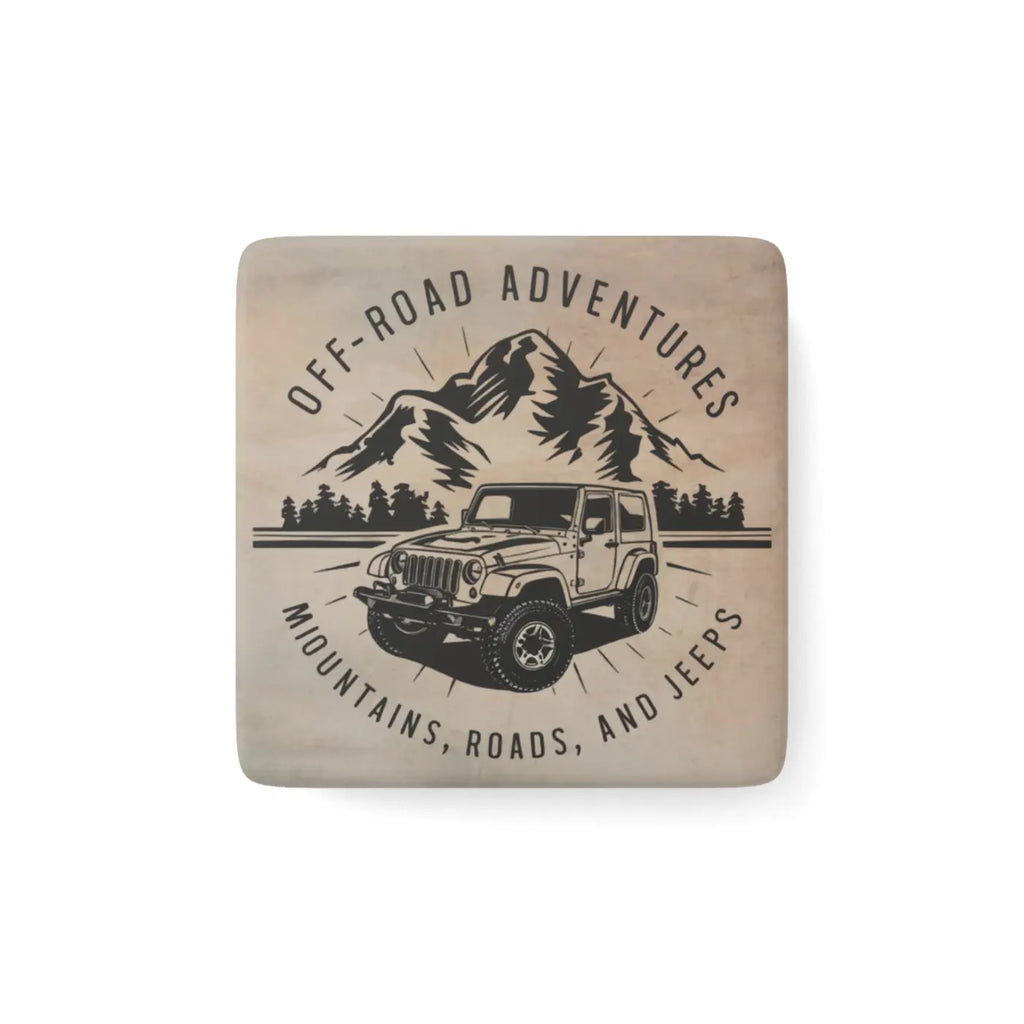 Premium Square Porcelain Magnet - Glossy Finish Design - DipaliZ