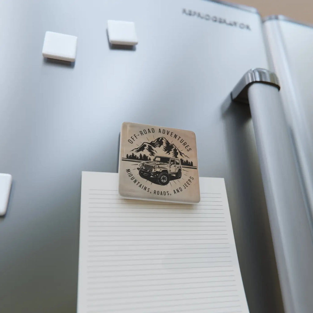Premium Square Porcelain Magnet - Glossy Finish Design - DipaliZ