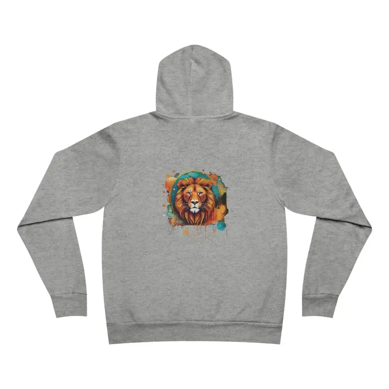 Roar Spectrum Lion Hoodie - Unisex Sponge Fleece Medium Fabric - DipaliZ