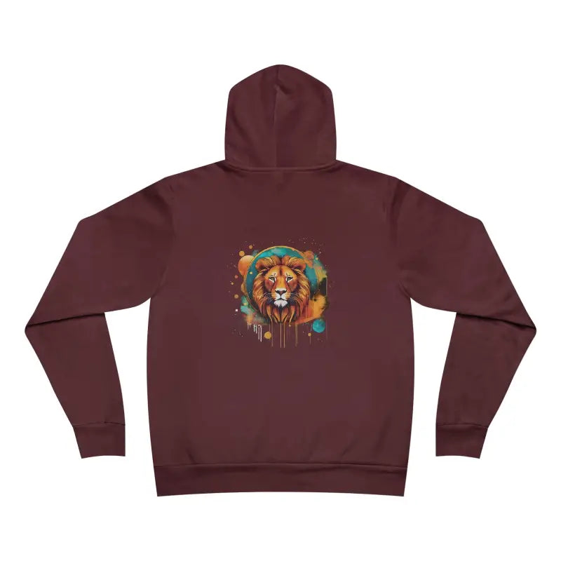 Roar Spectrum Lion Hoodie - Unisex Sponge Fleece Medium Fabric - DipaliZ