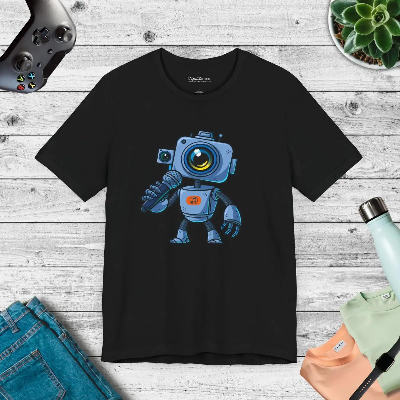 Robot Unisex Jersey Short Sleeve Tee - Airlume Combed - DipaliZ