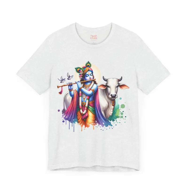 Trendy Cool Krishna Cow Tee - Unisex Jersey Shirt - DipaliZ