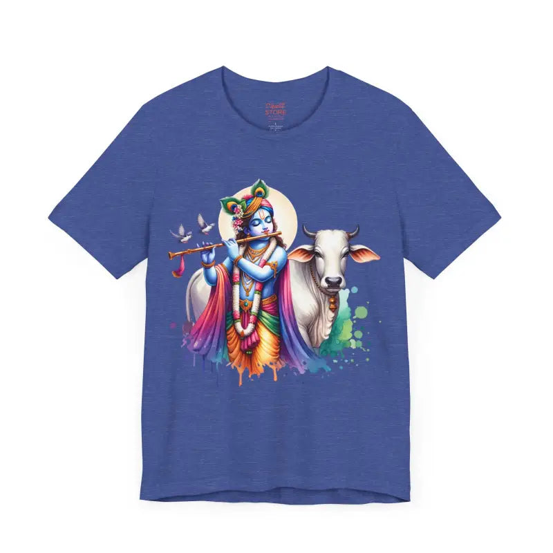 Trendy Cool Krishna Cow Tee - Unisex Jersey Shirt - DipaliZ