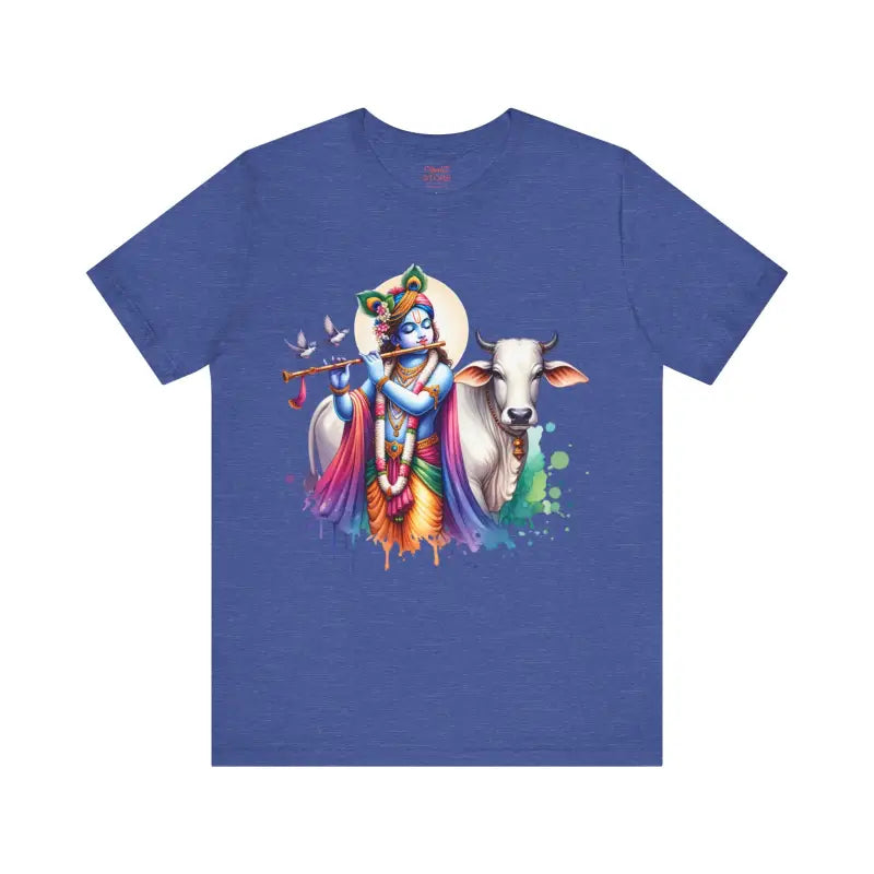 Trendy Cool Krishna Cow Tee - Unisex Jersey Shirt - DipaliZ