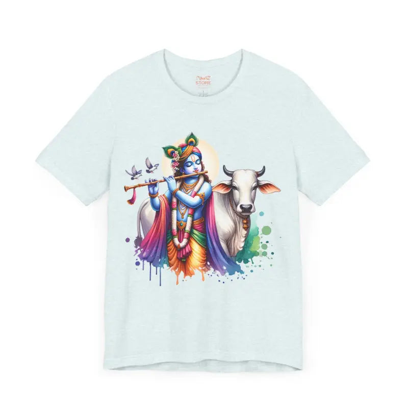Trendy Cool Krishna Cow Tee - Unisex Jersey Shirt - DipaliZ