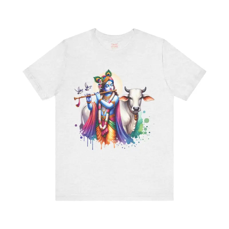 Trendy Cool Krishna Cow Tee - Unisex Jersey Shirt - DipaliZ