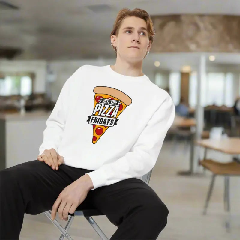 Rock Pizza Fridays Garment-Dyed Sweatshirt - Color-Blast Fleece - DipaliZ