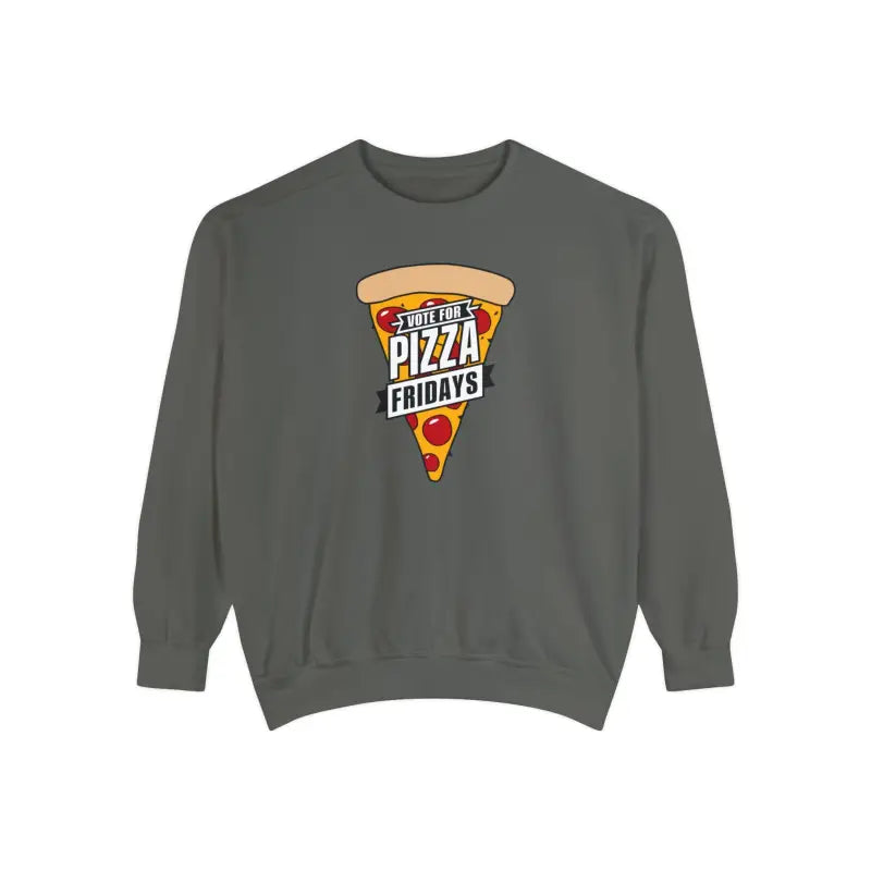Rock Pizza Fridays Garment-Dyed Sweatshirt - Color-Blast Fleece - DipaliZ