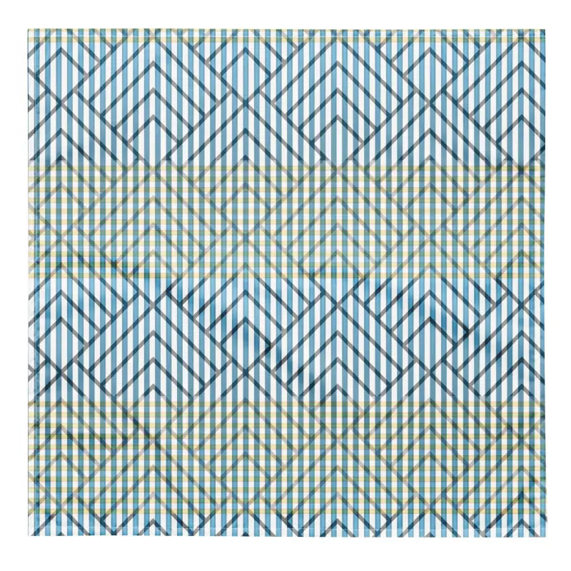 Recycled Print Bandana - Dynamic Style Accessory UPF50 - DipaliZ