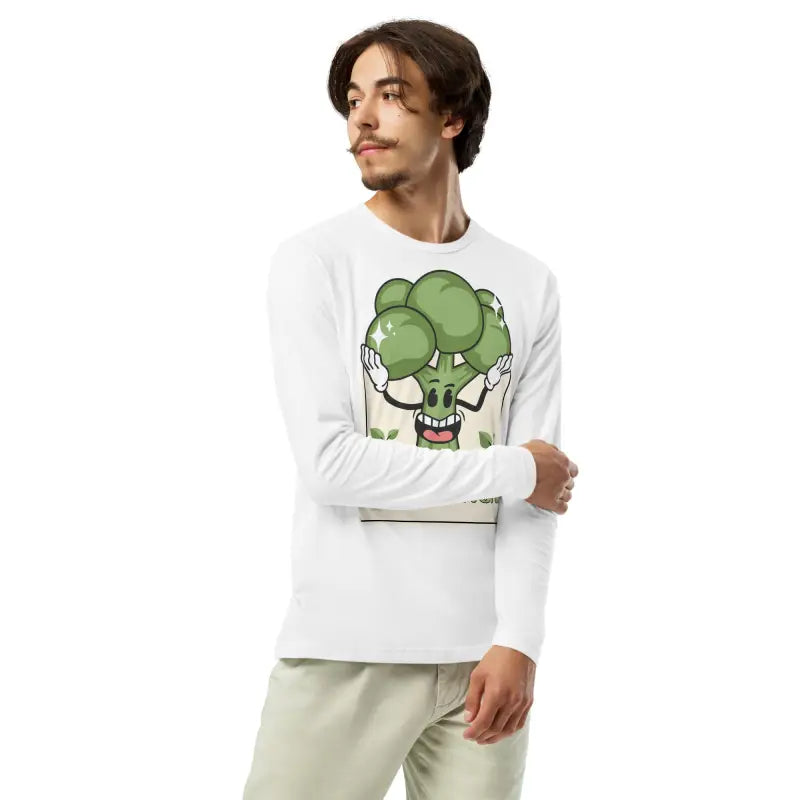 Long Sleeve Fitted Crew - Broc N Roll Music Lover Tee - DipaliZ