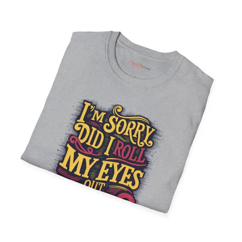 Rollinmy Eyes Heather Unisex Tee - Funny Sassy Comfort - DipaliZ
